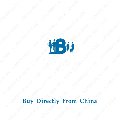 遇見藍顏logo設計