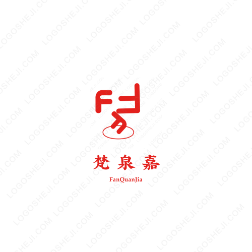 梵泉嘉logo設(shè)計