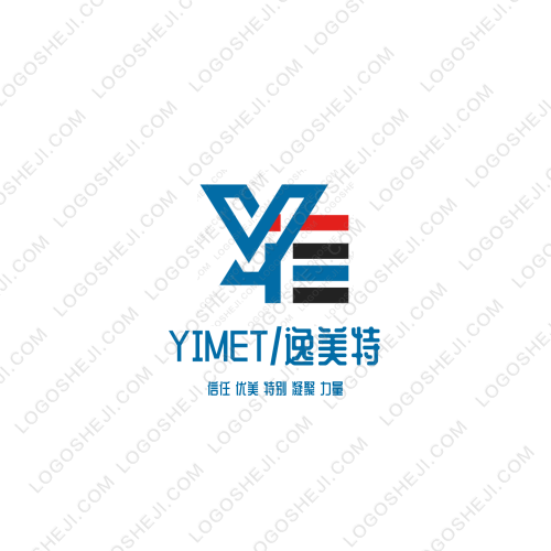 YIMET/逸美特logo設(shè)計(jì)