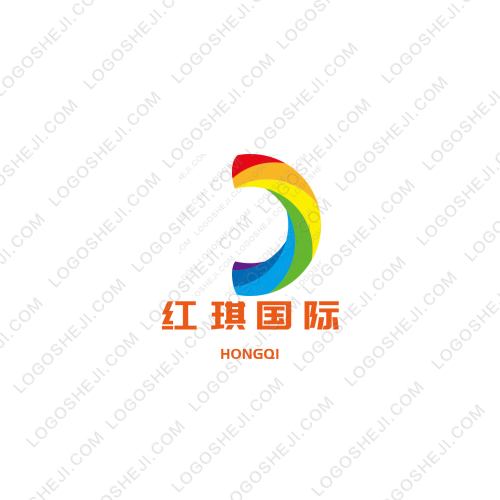 紅琪國(guó)際logo設(shè)計(jì)