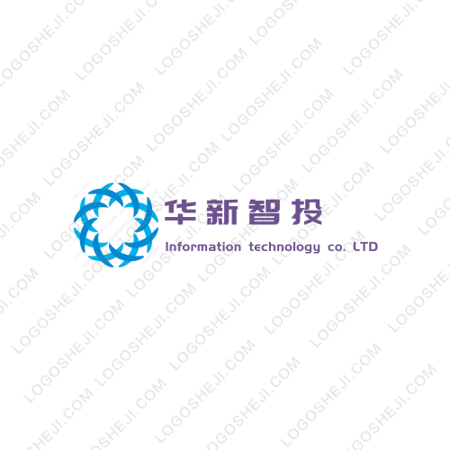 華新智投logo設(shè)計