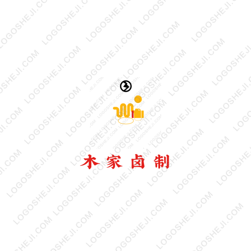 木家鹵制logo設(shè)計