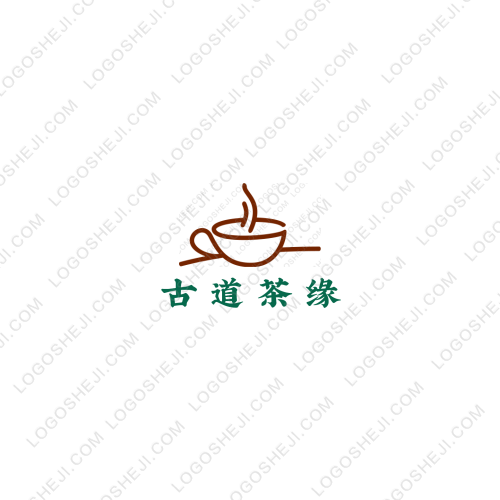 古道茶緣logo設(shè)計(jì)