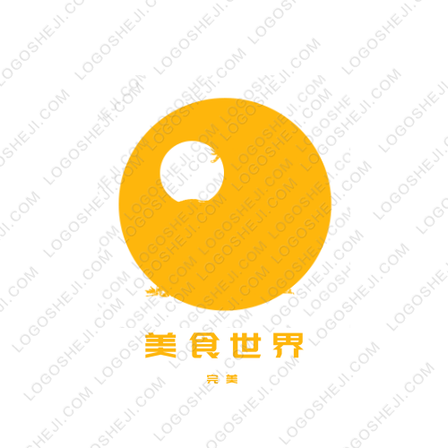 美食世界logo設計