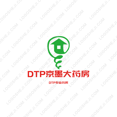 DTP京墨大藥房logo設(shè)計