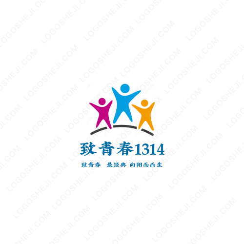 兩個娃娃logo設計