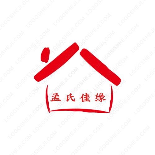 月伴夢(mèng)想屋logo設(shè)計(jì)