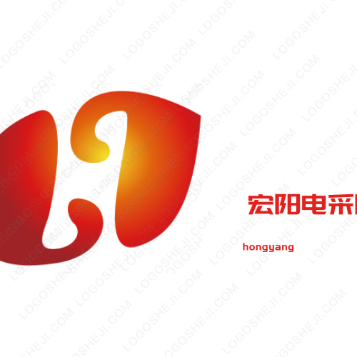 石磨面剁肉餃子logo設(shè)計(jì)