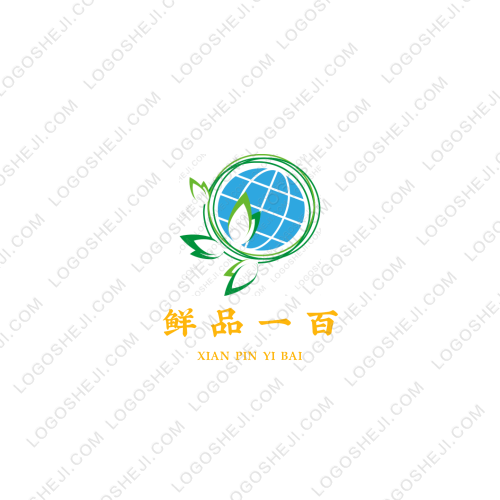 鮮品一百logo設(shè)計