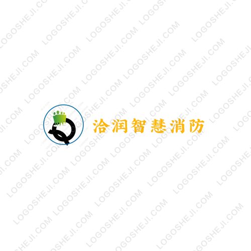 洽潤智慧消防logo設(shè)計