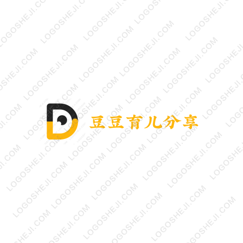 豆豆育兒分享logo設(shè)計(jì)