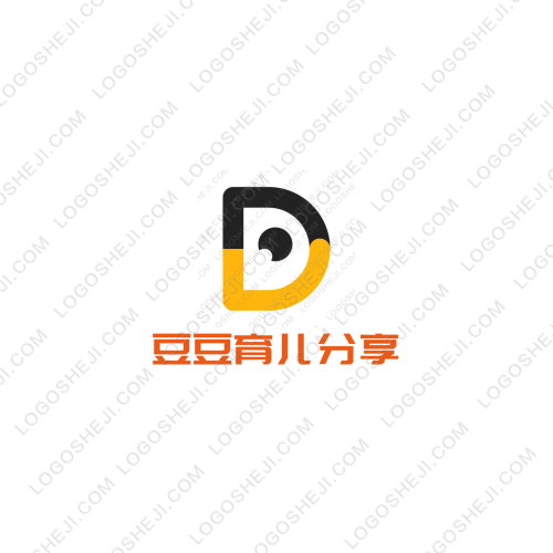 豆豆育兒分享logo設(shè)計(jì)