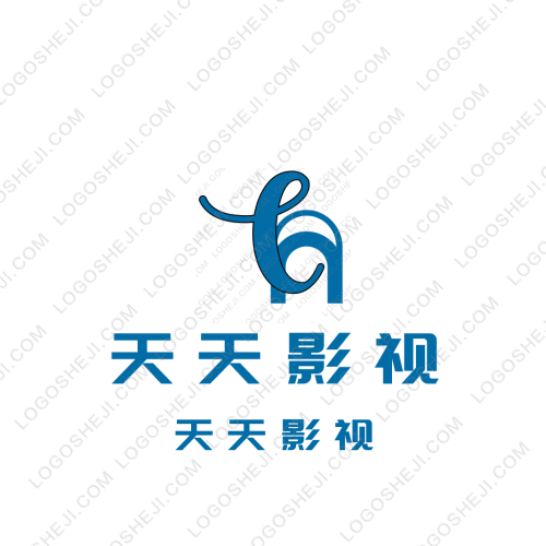 天天影視logo設(shè)計(jì)