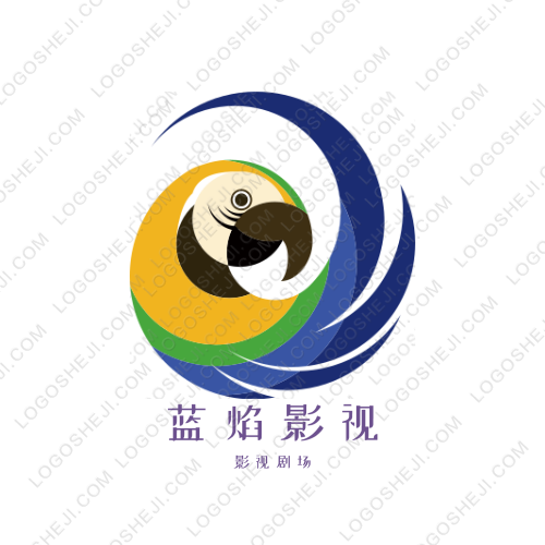 藍(lán)焰影視logo設(shè)計(jì)