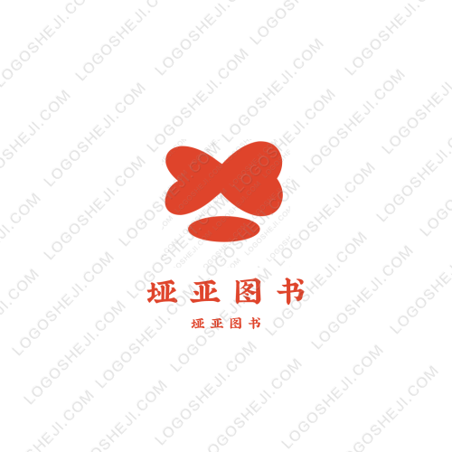 埡亞圖書logo設(shè)計