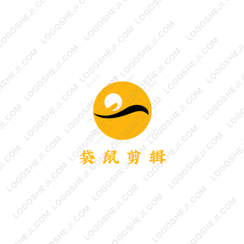 袋鼠剪輯logo設計