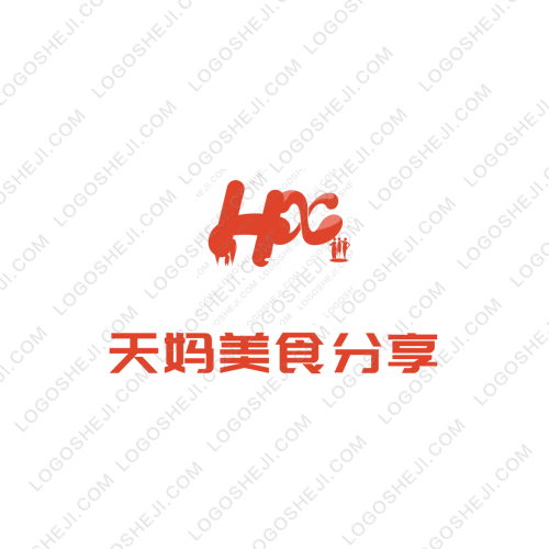 天媽美食分享logo設計