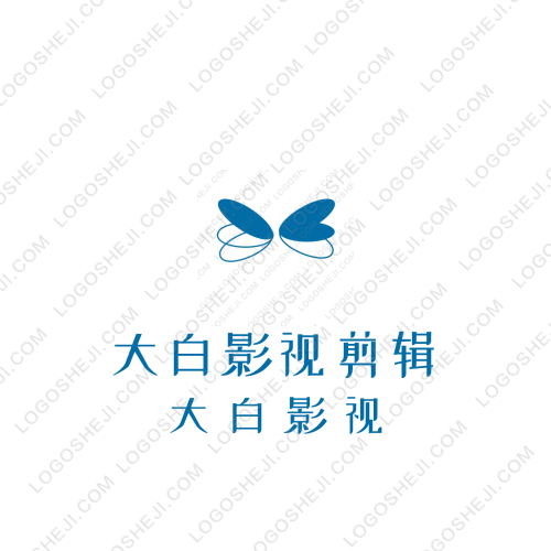 大白影視剪輯logo設(shè)計(jì)