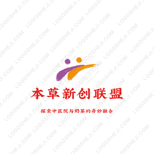 本草新創(chuàng)聯(lián)盟logo設(shè)計